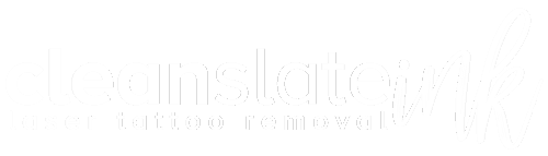 Clean Slate Ink Logo - Reversed Transparent White